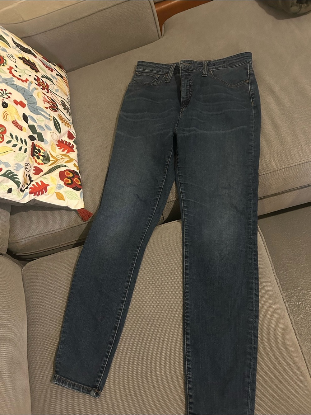 Madewell curvy high rise skinny Women's Dark Blue Skinny Jeans 31